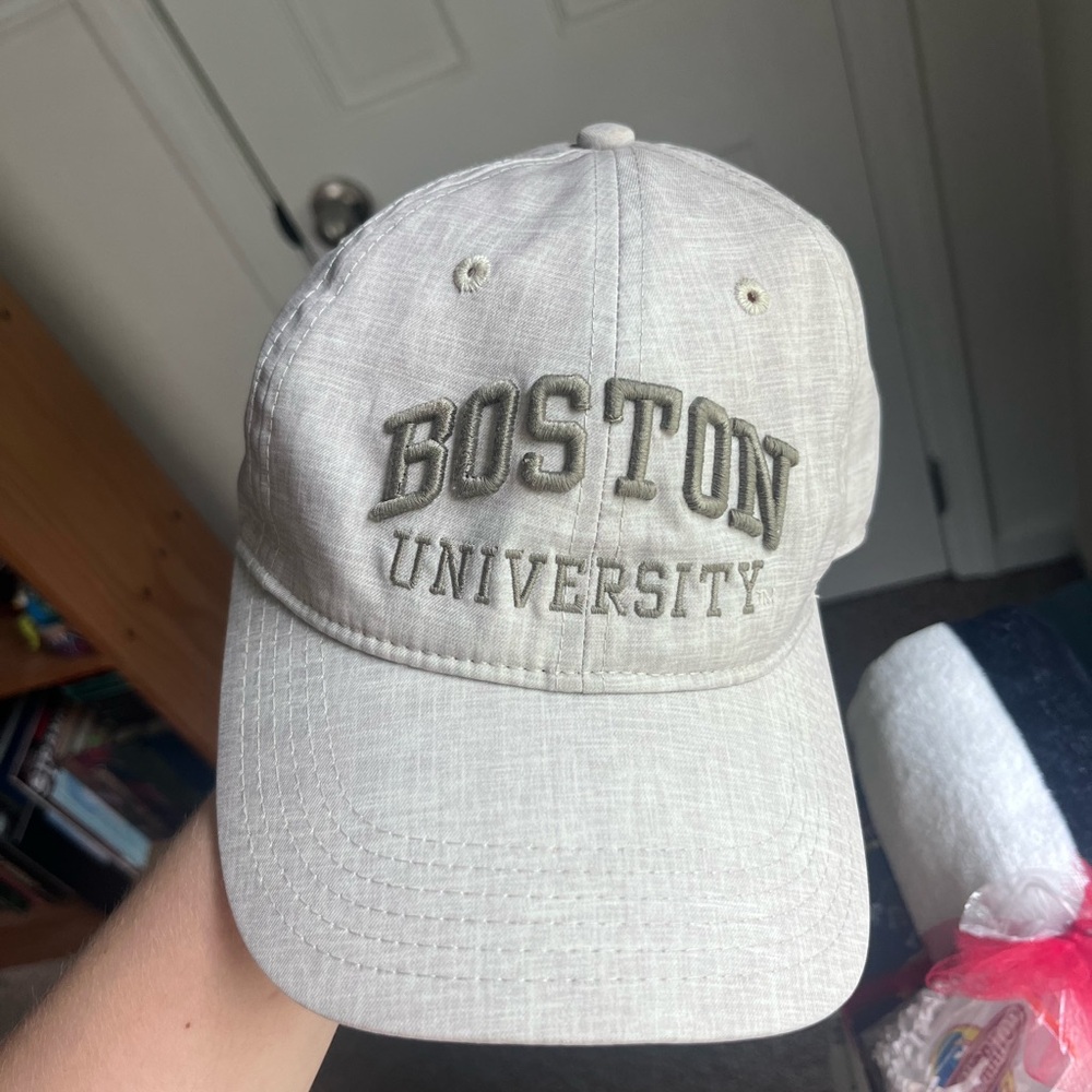 Cream Boston University Hat